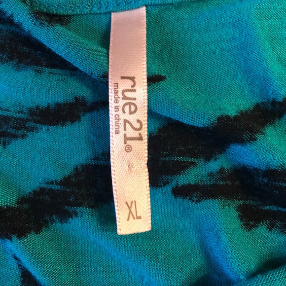 Rue21 Off the Shoulder Zebra Print Top - Picture 2 of 4